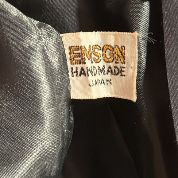 Vintage Emson Handmade Japanese Black Beaded Clutch Evening Bag - Picture 4 of 7